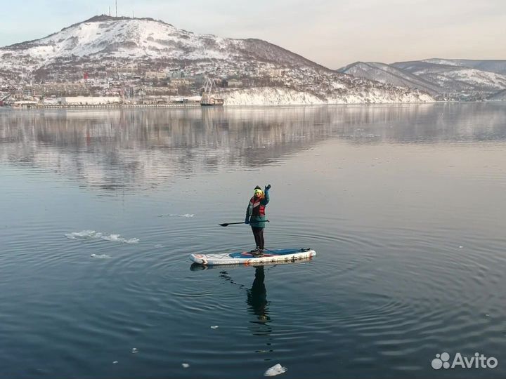 Лежбище сивучей. Зимняя экскурсия на сап бордах