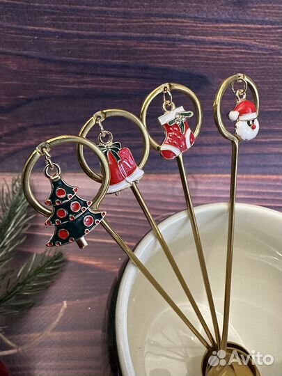Набор чайных ложек новогодний