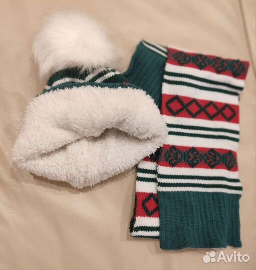 Комплект шапка и шарф для мальчика