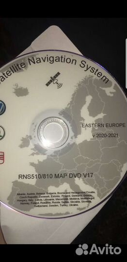 Карта навигации volkswagen RNS510/810dvd2020v17