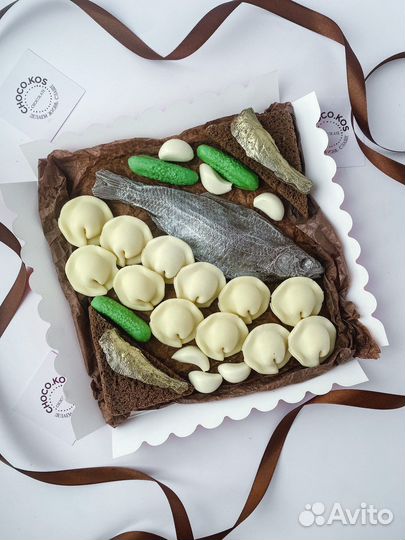 Подарок для мужчины. Шоколадные пельмени, вобла