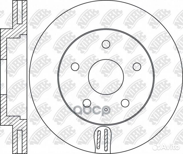 Диск торм. mazda mazda RN2073 NiBK