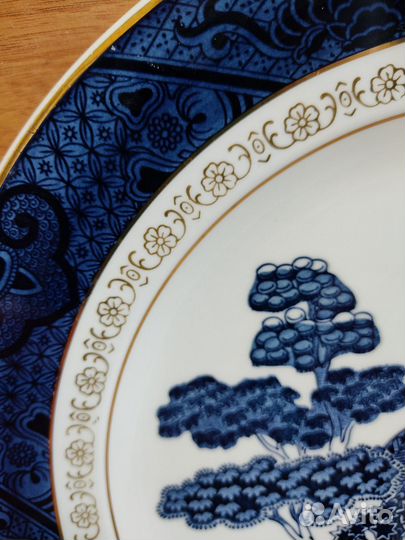 Тарелка обеденная Япония 26 см Шинуазри винтаж