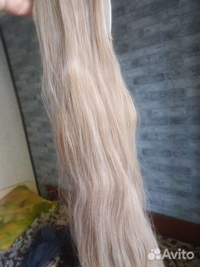 Накладной хвост светло-русый 55 см