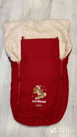 Конверт на овчине, чехол на санки