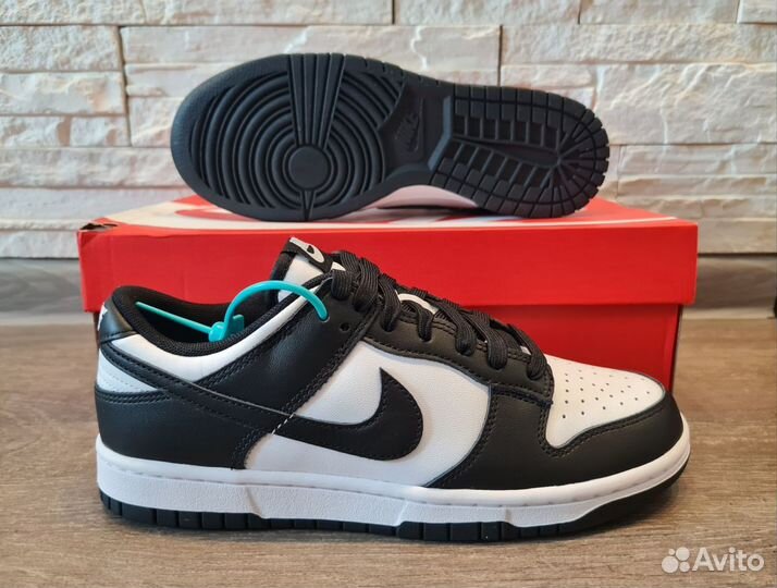 Nike Dunk low retro black white оригинал