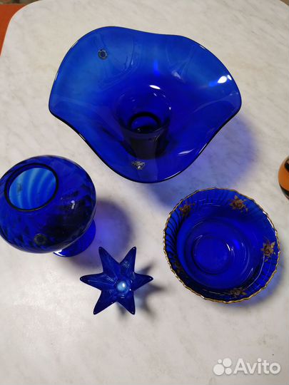 Посуда СССР цв. стекло.Гус.Хруст.завод.Цены разные