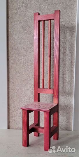 Стульчик для кукол, аксессуар для кукол, дерево