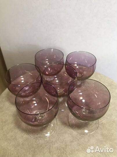 Рюмки цветное стекло СССР