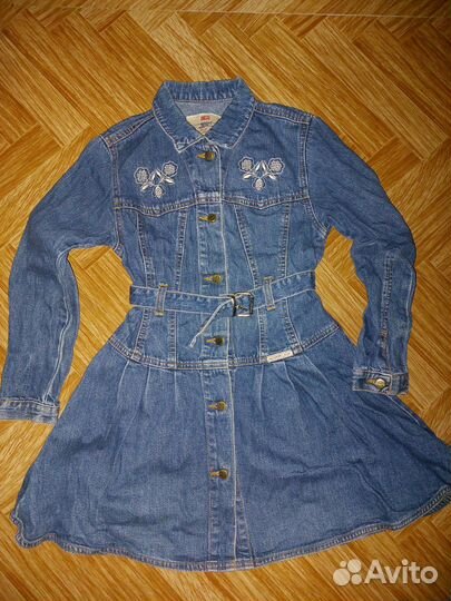 Джинсовые вещи на девочку, вязаная кофта