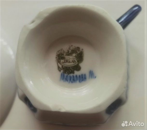 Чайная пара гжель, авторская