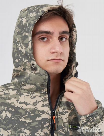 Костюм горка камуфляж на флисе новый