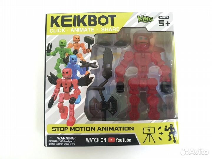 Стикбот фигурка робота с аксессуарами