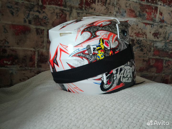 Шлем для мотоцикла кроссовый