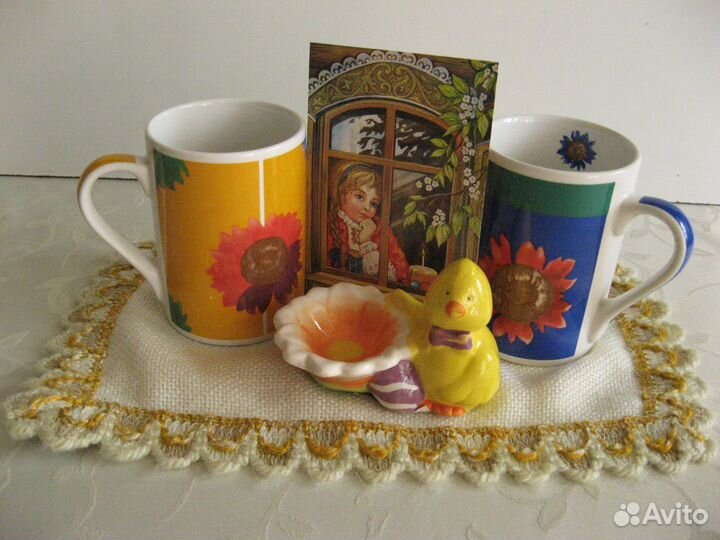 Посуда наборами к Пасхе. Христос Воскресе Сысерть