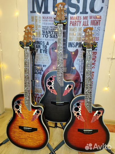 Гитара ovation с подключением новая реплика