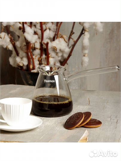 Турка стекло 500мл fissman