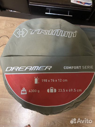 Коврик самонадувающийся trimm dreamer 12 см