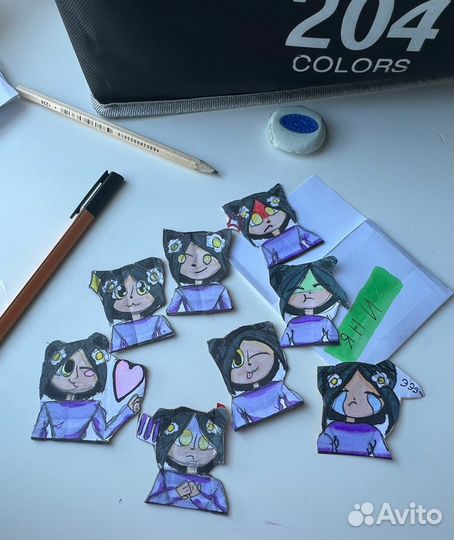 Стикер наклейка Баффи Яни Мурка