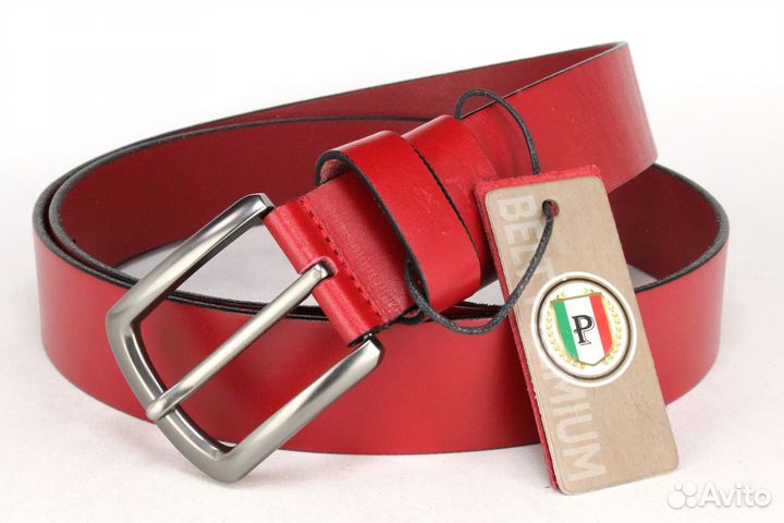 Мужской кожаный ремень 40 мм