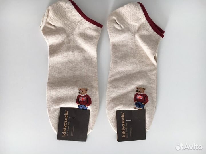 Носки с мишкой в стиле Polo Ralph Lauren 2 пары