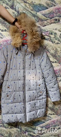 Пуховик на девочку светоотражающий