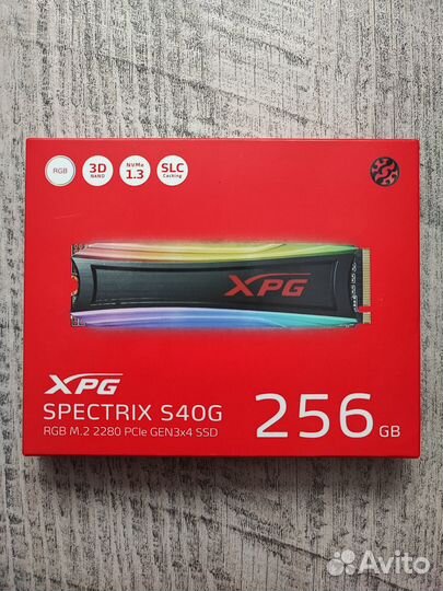 SSD диск adata XPG Spectrix S40G RGB 256Гб Новый