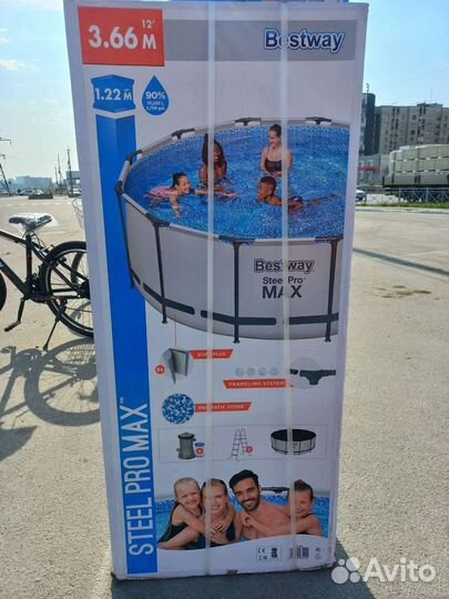 Бассейн 366х122 каркасный бассейн 366/122