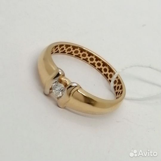 Кольцо / размер 18 / 1,77г / Золото585 / бриллианты
