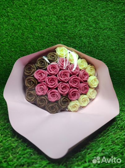 Шоколадные Розы - 29 шт в Букете