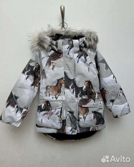 Куртка для девочки Molo Cathy Fur Winter Horses