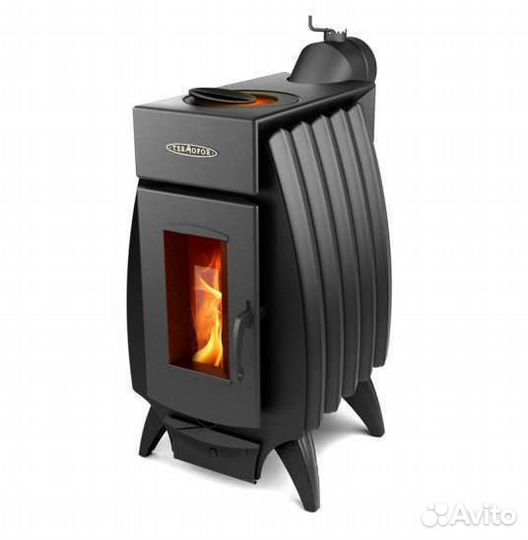 Печь буржуйка с баком-теплообменником