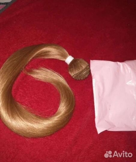 Волосы для наращивания биопротеин коричневый