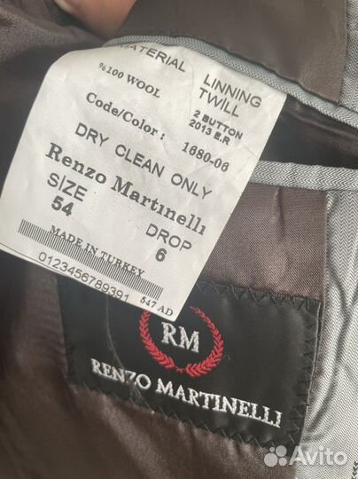 Пиджак renzo martinelli