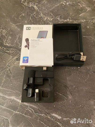 Петличный беспроводной микрофон K9