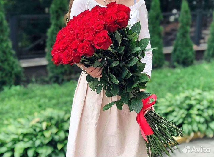 Высокие розы Букеты с доставкой