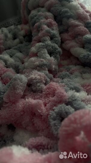 Пледы из пряжи ализе пуффи