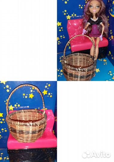 Корзинки плетеные для оформления и кукол