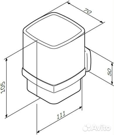 Стакан Am.Pm Gem A9034300