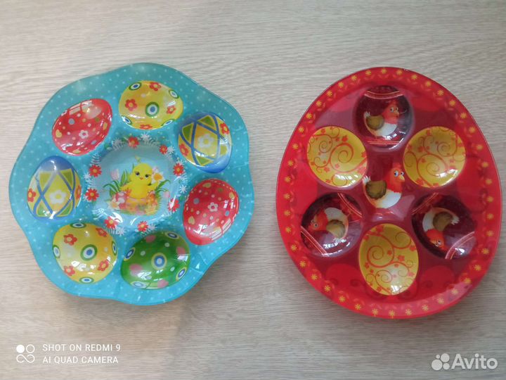 Пасхальные детские блюда менажницы для яиц