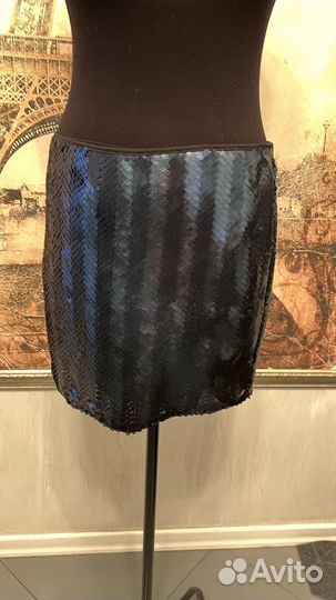 Новая юбка mango пайетки 44р