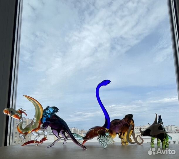 Стеклянные Фигурки животные