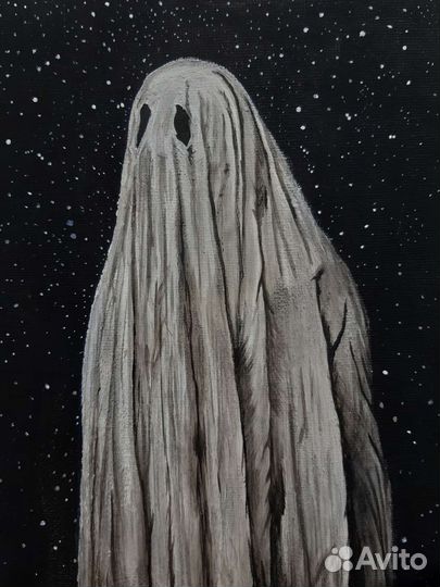 Работа акрилом на холсте ручная работа