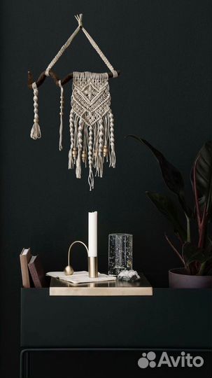 Настенное панно в технике макраме