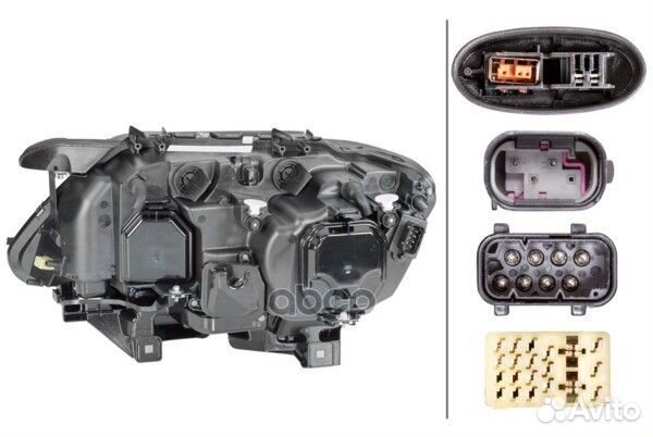 Фара R Bmw E65/66 05- Xenon 1ZS009044521 hella