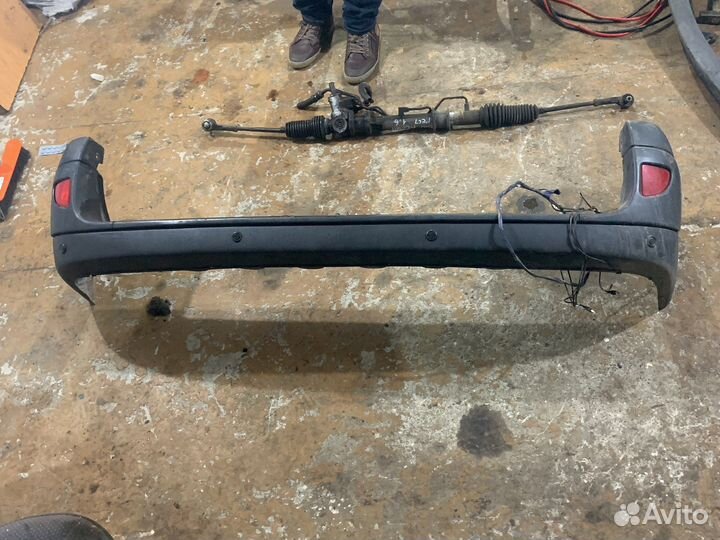 Бампер задний renault kangoo 1 рест