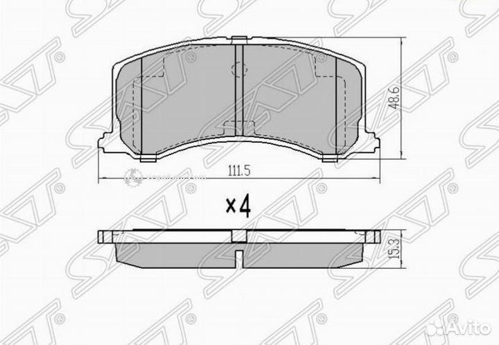 Колодки передние Suzuki Baleno Cultus ST5580061G60