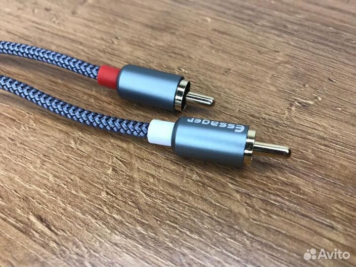Кабель аналоговый аудио aux Jack 3.5mm-2 RCA