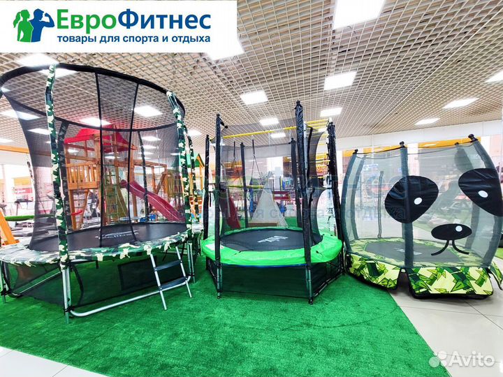 Батут для дачи с сеткой