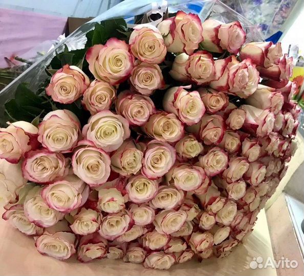 Цветы розы букет